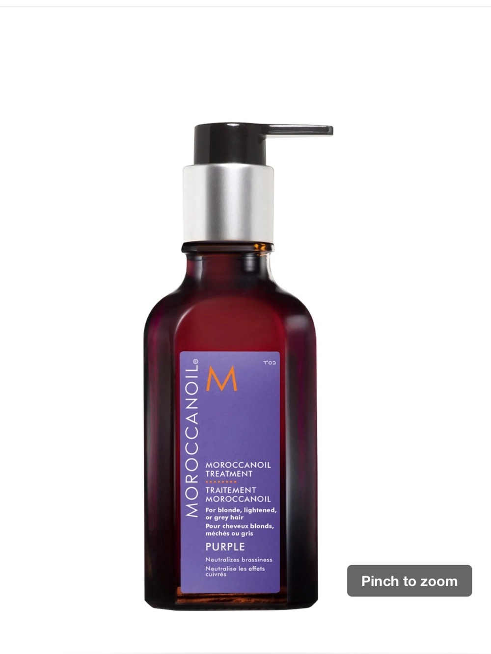 NEW Sealed box Moroccanoil treatment purple large 1.7 oz